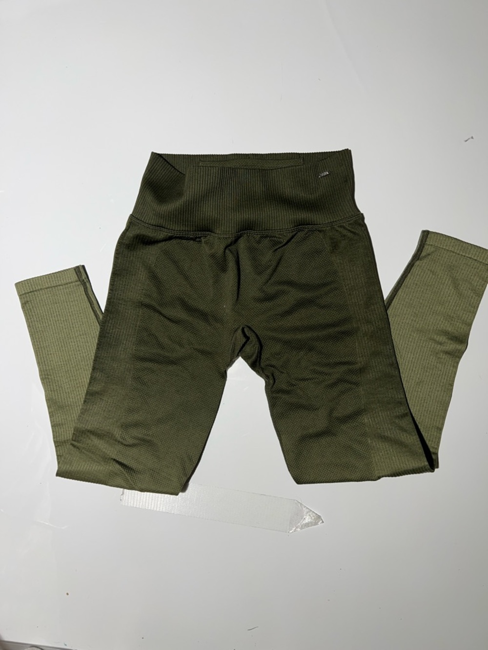 High-Waist Olive Green Women's Jeggings
